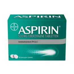 ASPIRIN 500 mg omhulde tabletten, 40 stuks