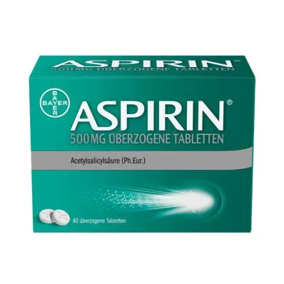 Aspirine 500 mg omhulde tabletten, 40 stuks Aspirine 500 mg omhulde tabletten, 40 stuks
