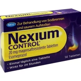 NEXIUM Controle 20 mg enterische tabletten, 14 stuks