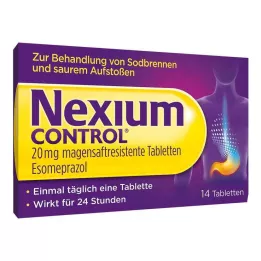 NEXIUM Controle 20 mg enterische tabletten, 14 stuks