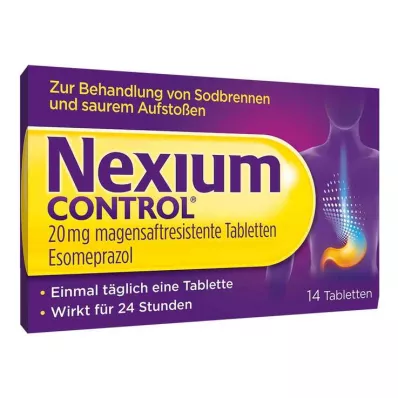 NEXIUM Controle 20 mg enterische tabletten, 14 stuks