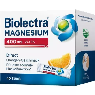 BIOLECTRA Magnesium 400 mg ultra Direct Orange, 40 st