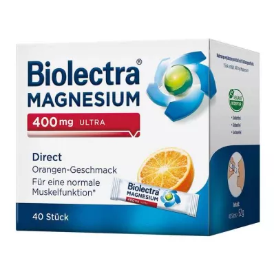 Biolectra Magnesium 400 mg ultra Direct Oranje, 40 st