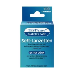 TESTAMED Zachte lancetten, 100 stuks