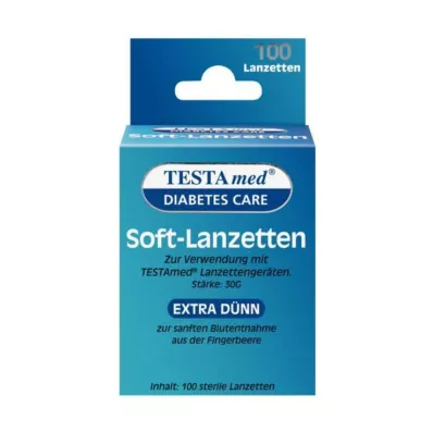 TESTAMED Zachte lancetten, 100 stuks