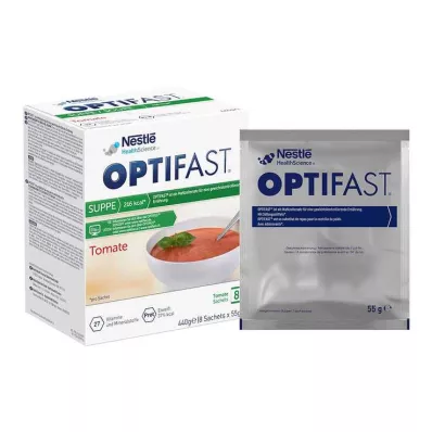 OPTIFAST huisgemaakte soep tomatenpoeder, 8X55 g OPTIFAST huisgemaakte soep tomatenpoeder, 8X55 g