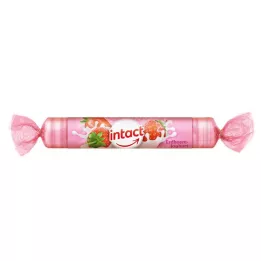 INTACT Dextrose rol aardbeien yoghurt, 40 g