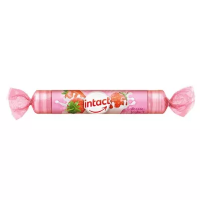 INTACT Dextrose rol aardbeien yoghurt, 40 g INTACT Dextrose rol aardbeien yoghurt, 40 g