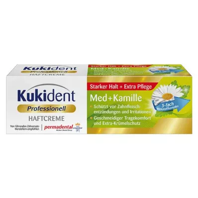 KUKIDENT Kleefcrème Med+kamille, 40 g