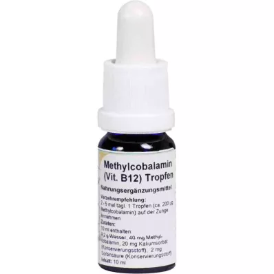 METHYLCOBALAMIN Vitamine B12 druppels, 10 ml METHYLCOBALAMIN Vitamine B12 druppels, 10 ml