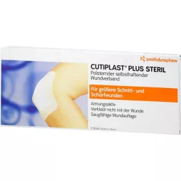 CUTIPLAST Plus steriel verband van 10x24,8 cm, 5 stuks