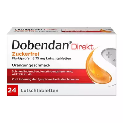 Dobendan Direct Suikervrij Flurbiprofen 8,75 mg zuigtabletten, 24 stuks