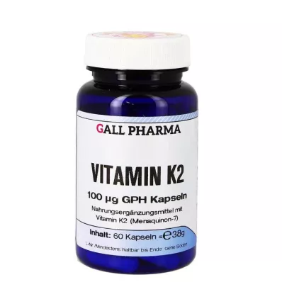 Vitamine K2 100 ug GPH capsules, 60 st Vitamine K2 100 ug GPH capsules, 60 st