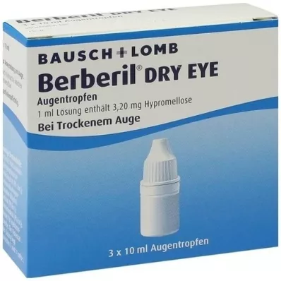 BERBERIL Droog oog oogdruppels, 3X10 ml
