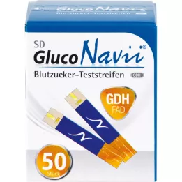 SD GlucoNavii GDH Bloedglucoseteststrips, 1X50 stuks