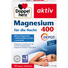 DOPPELHERZ Magnesium 400 voor de nacht, 30 tabletten