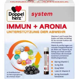 DOPPELHERZ Immun+Aronia systeemampullen, 10 stuks