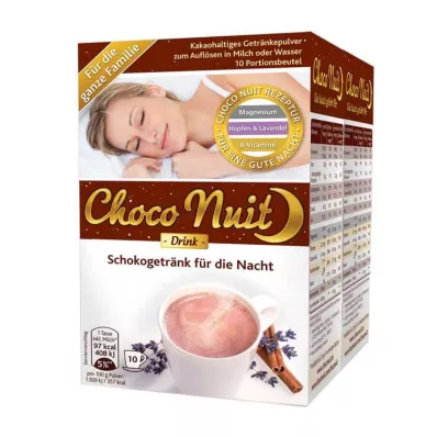 Choco Nuit welterusten chocoladedrankpoeder, 20 stuks Choco Nuit welterusten chocoladedrankpoeder, 20 stuks