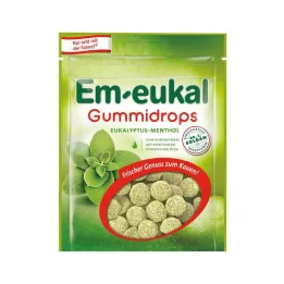 EM-EUKAL Eucalyptus-menthol gom druppels, suiker bevattend, 90 g