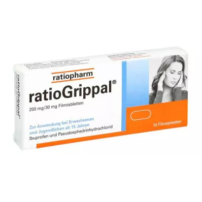 Ratiogrippal 200 mg/30 mg filmomhulde tabletten (10 stuks)