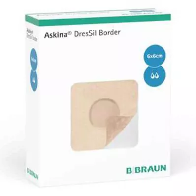 Askina Dressil Rand Sil.foamst.v.6x6 cm (10 stuks) Askina Dressil Rand Sil.foamst.v.6x6 cm (10 stuks)