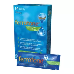 FERROTONE IJzer met appelconcentraat en vitamine C tablet, 14 x 25 ml