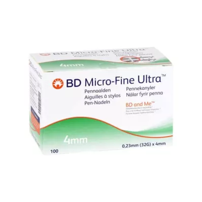 BD Micro-Fine Ultra Pennaalden 0,23x4 mm, 100 st