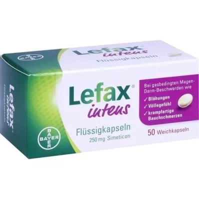 LEFAX intensieve vloeibare capsules 250 mg simeticon, 50 stuks