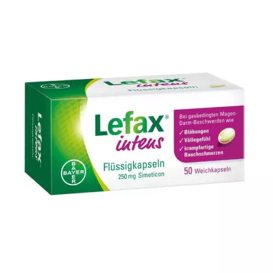 LEFAX intensieve vloeibare capsules 250 mg simeticon, 50 stuks