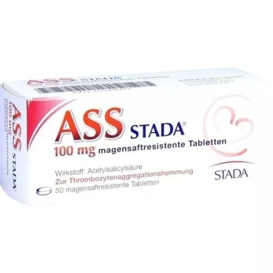 ASS STADA 100 mg enterische tabletten, 50 stuks