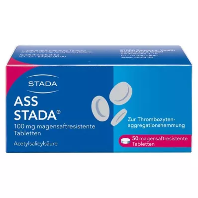 ASS STADA 100 mg enterische tabletten, 50 stuks ASS STADA 100 mg enterische tabletten, 50 stuks