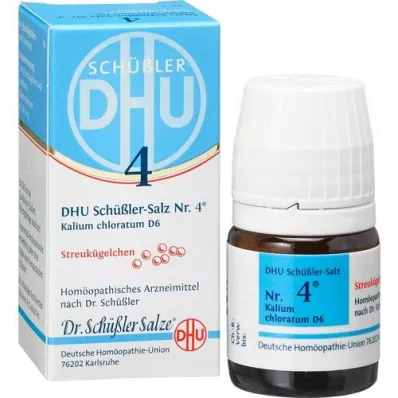 BIOCHEMIE DHU 4 Kalium chloratum D 6 bolletjes, 10 g