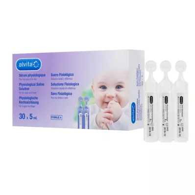 ALVITA fysiologische zoutoplossing ampullen, 30X5 ml ALVITA fysiologische zoutoplossing ampullen, 30X5 ml