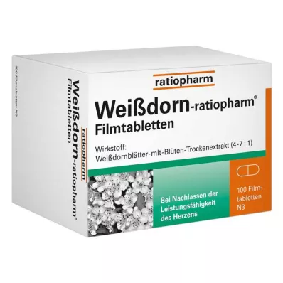 WEISSDORN-RATIOPHARM Filmomhulde tabletten, 100 stuks WEISSDORN-RATIOPHARM Filmomhulde tabletten, 100 stuks