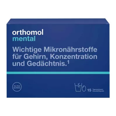 ORTHOMOL mentale korrels/capsules 15 dagen kamip., 1 P ORTHOMOL mentale korrels/capsules 15 dagen kamip., 1 P