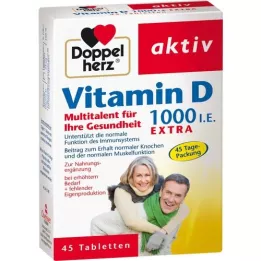 DOPPELHERZ Vitamine D3 1000 I.U. EXTRA Tabletten, 45 st
