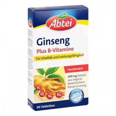 ABTEI Ginseng Plus B-Vitaminen Tabletten, 40 stuks