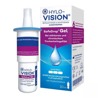 HYLO-VISION SafeDrop gel oogdruppels, 10 ml