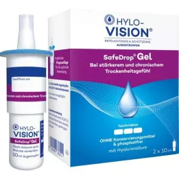 HYLO-VISION SafeDrop Gel Oogdruppels, 2X10 ml