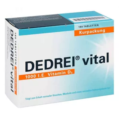 DEDREI vitale tabletten kuurverpakking, 180 stuks DEDREI vitale tabletten kuurverpakking, 180 stuks