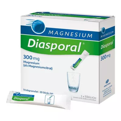 MAGNESIUM DIASPORAL 300 mg korrels, 20 stuks MAGNESIUM DIASPORAL 300 mg korrels, 20 stuks
