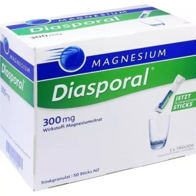 MAGNESIUM DIASPORAL 300 mg korrels, 50 stuks