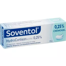 SOVENTOL Hydrocortisonacetaat 0,25% crème, 20 g