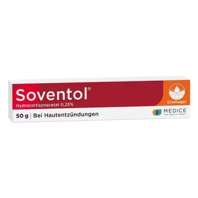 Soventol hydrocortisonacetaat 0,25% Cremogel voor huidontsteking, 50 g Soventol hydrocortisonacetaat 0,25% Cremogel voor huidontsteking, 50 g