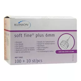 SOFT FINE plus canules 6 mm 31 G 0,25 mm, 110 stuks