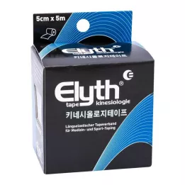 KINESIOLOGIE Tape Elyth 5 cmx5 m zwart, 1 st