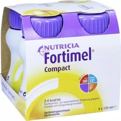 FORTIMEL Compact 2.4 Abrikozenaroma, 4X125 ml
