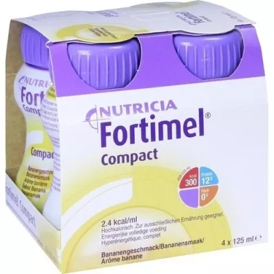 FORTIMEL Compact 2.4 Bananensmaak, 4X125 ml
