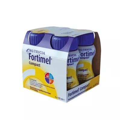 FORTIMEL Compact 2.4 Bananensmaak, 4X125 ml FORTIMEL Compact 2.4 Bananensmaak, 4X125 ml