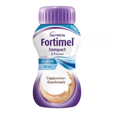 FORTIMEL Compact 2.4 Cappuccinosmaak, 4X125 ml FORTIMEL Compact 2.4 Cappuccinosmaak, 4X125 ml
